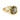 Ring Med Natursten - 24K Guldbelagt