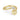 Ring Med Kugle Og Zirkon - 24K Guldbelagt