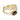 Silvia ring - 24K guldbelagt smoky