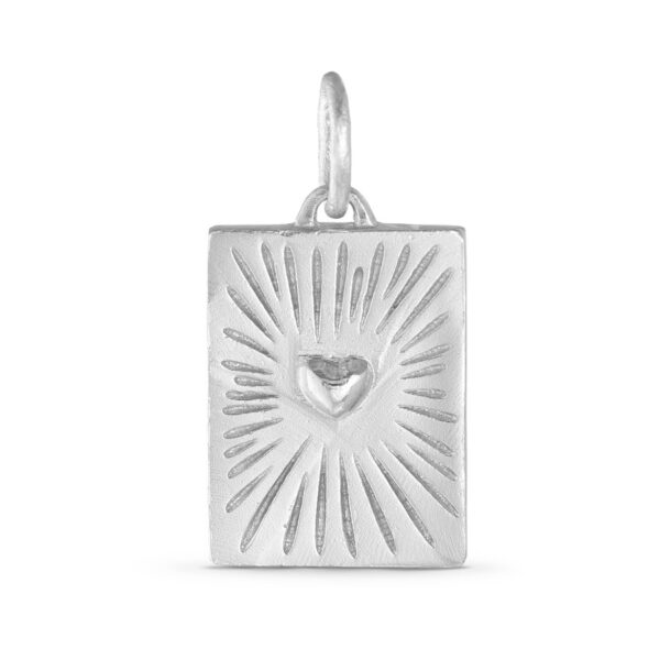 Square pendant with heart - Pure by nat